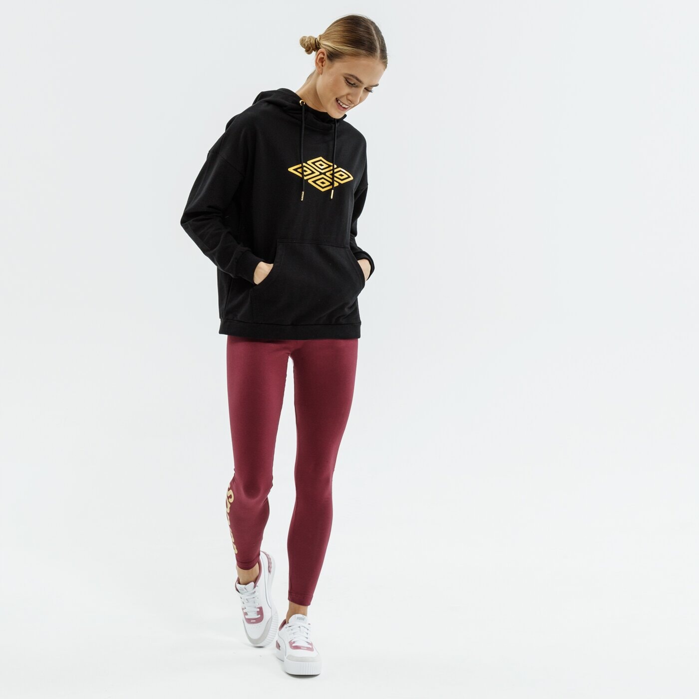 Bluza damska UMBRO BLUZA Z KAPTUREM OCARINA ul321bld21001 kolor czarny