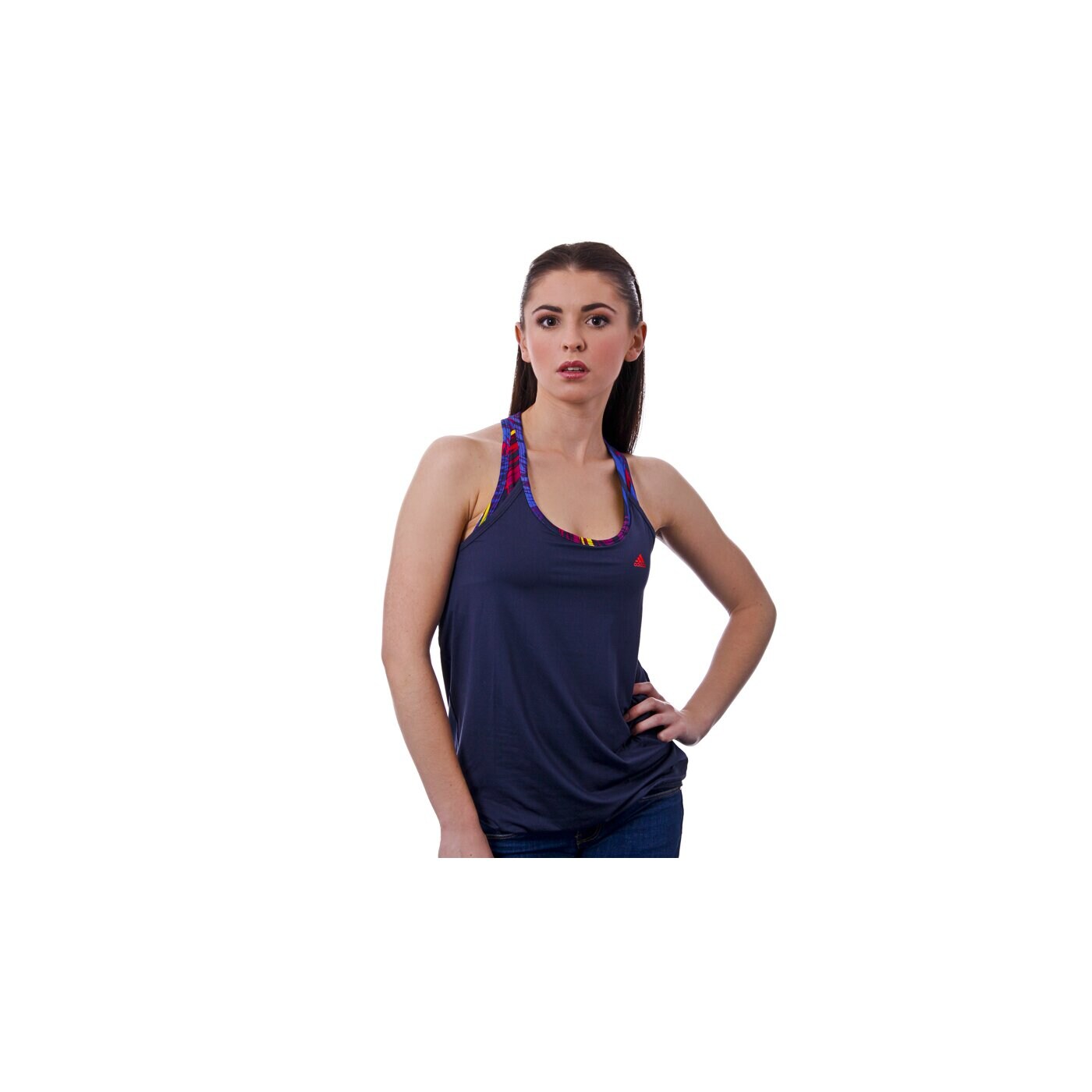 Top damski ADIDAS TANK ADIZERO TANK w52716 kolor szary