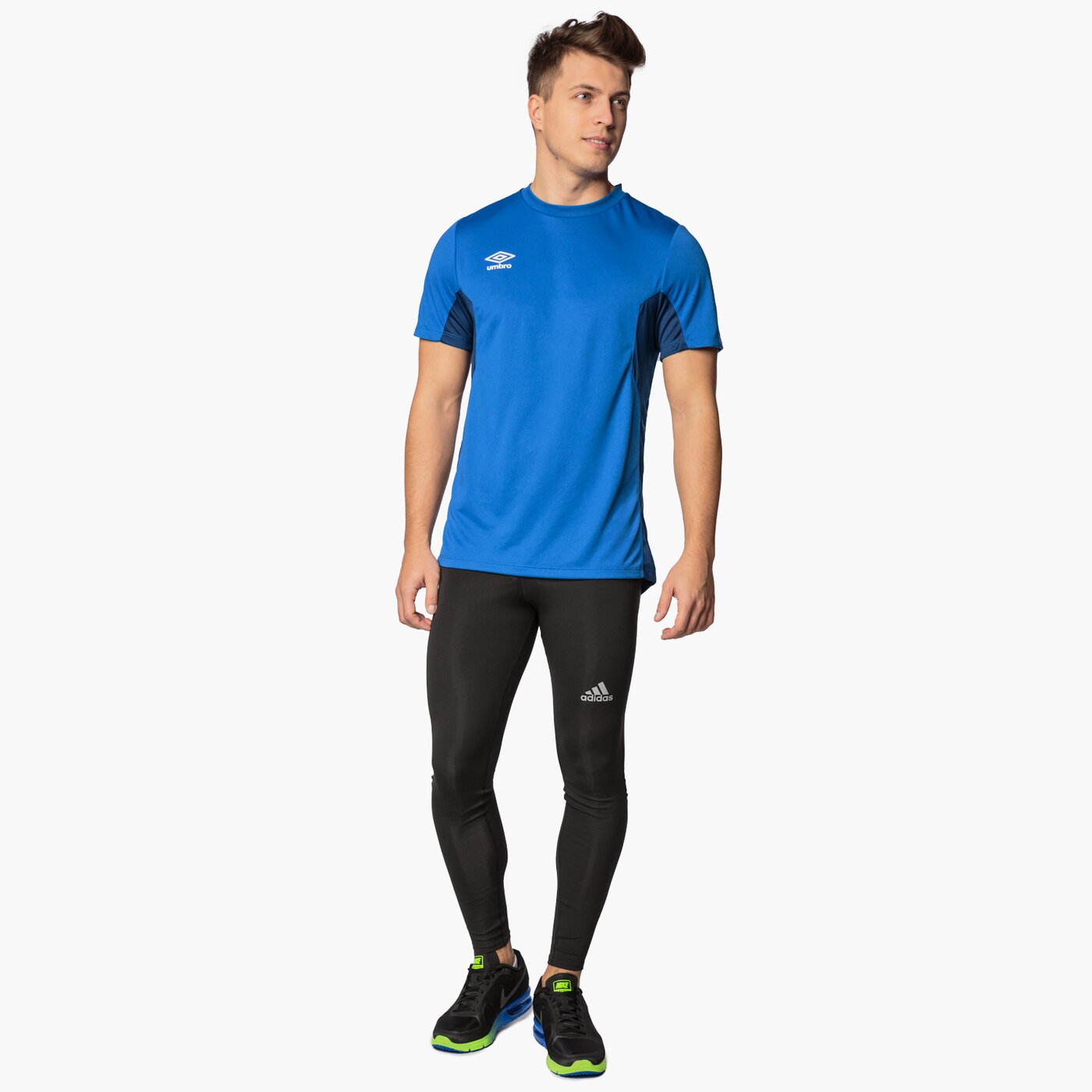 Koszulka męska UMBRO T-SHIRT ELITE TRAINING JERSEY 64542uer9 kolor niebieski