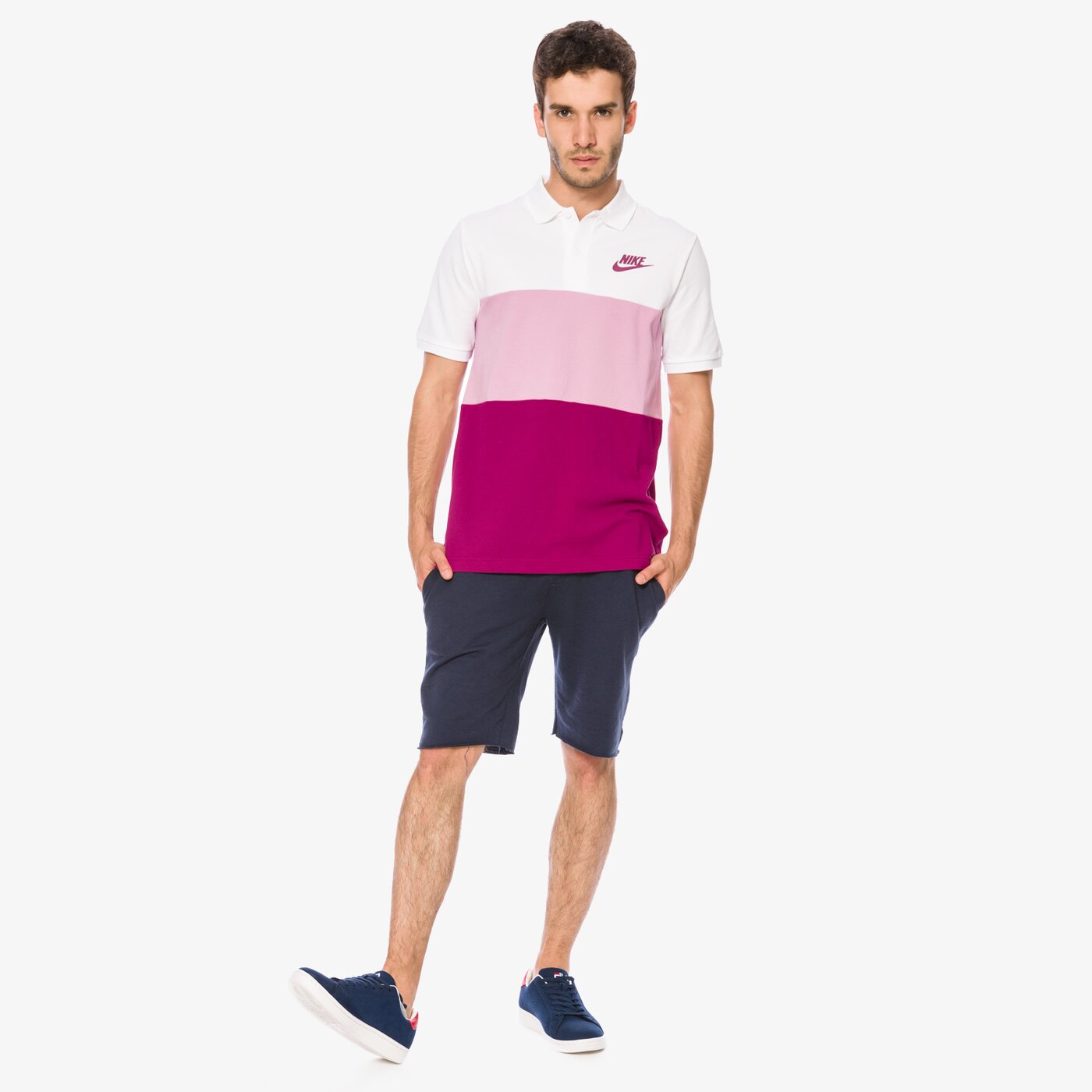 Koszulka polo męska NIKE POLO M PQ MATCHUP CLRBLK 847646102 kolor multicolor