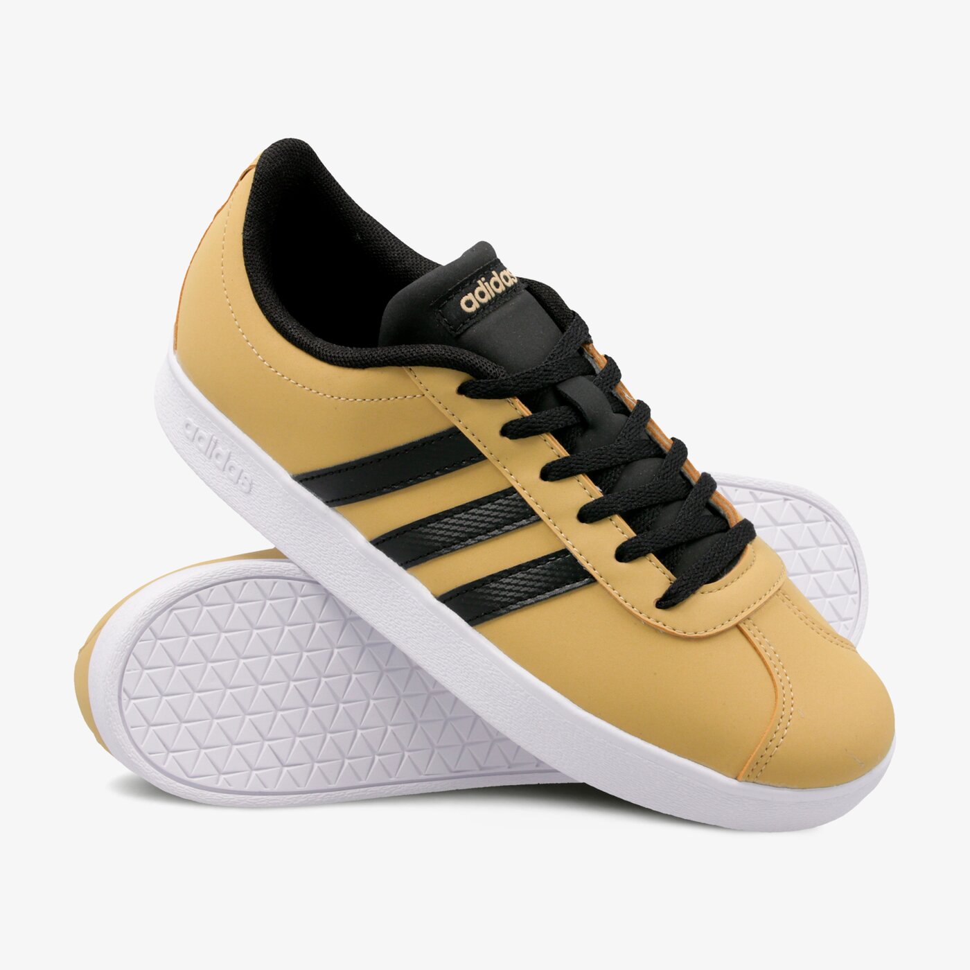 Buty dziecięce ADIDAS VL COURT 2.0 K f36383 kolor beżowy