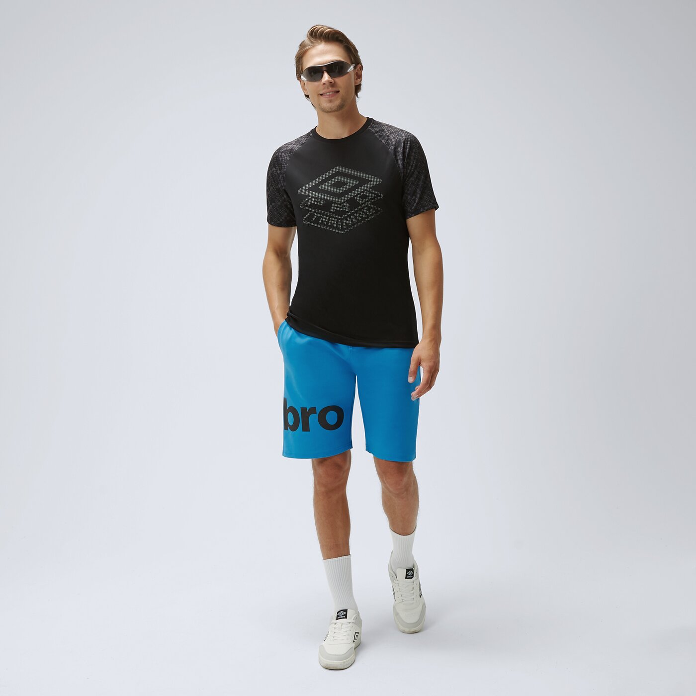 UMBRO■BeachClub Graphic Short Sleeve■送料込 Beach Short With Logo Print Elastic Band - Umbro Italia