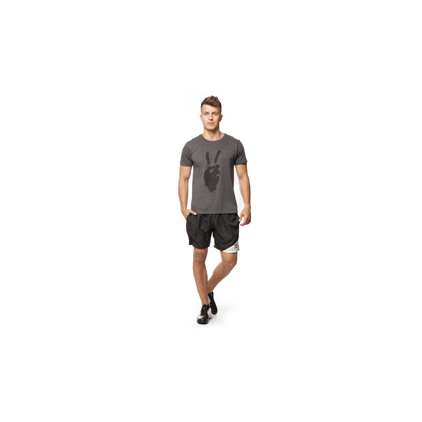 Koszulka męska LOTTO T-SHIRT DORETE lo35tsm08001 kolor szary