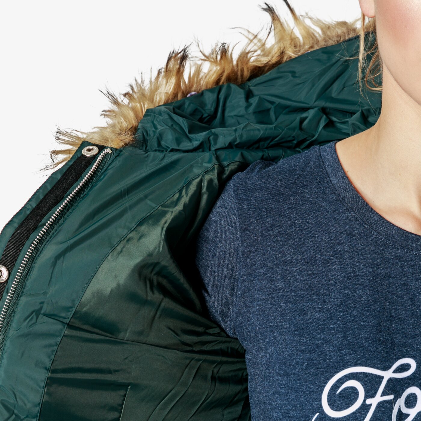 Kurtka zimowa damska FEEWEAR KURTKA JOYFUL fwp38kud04001 kolor zielony