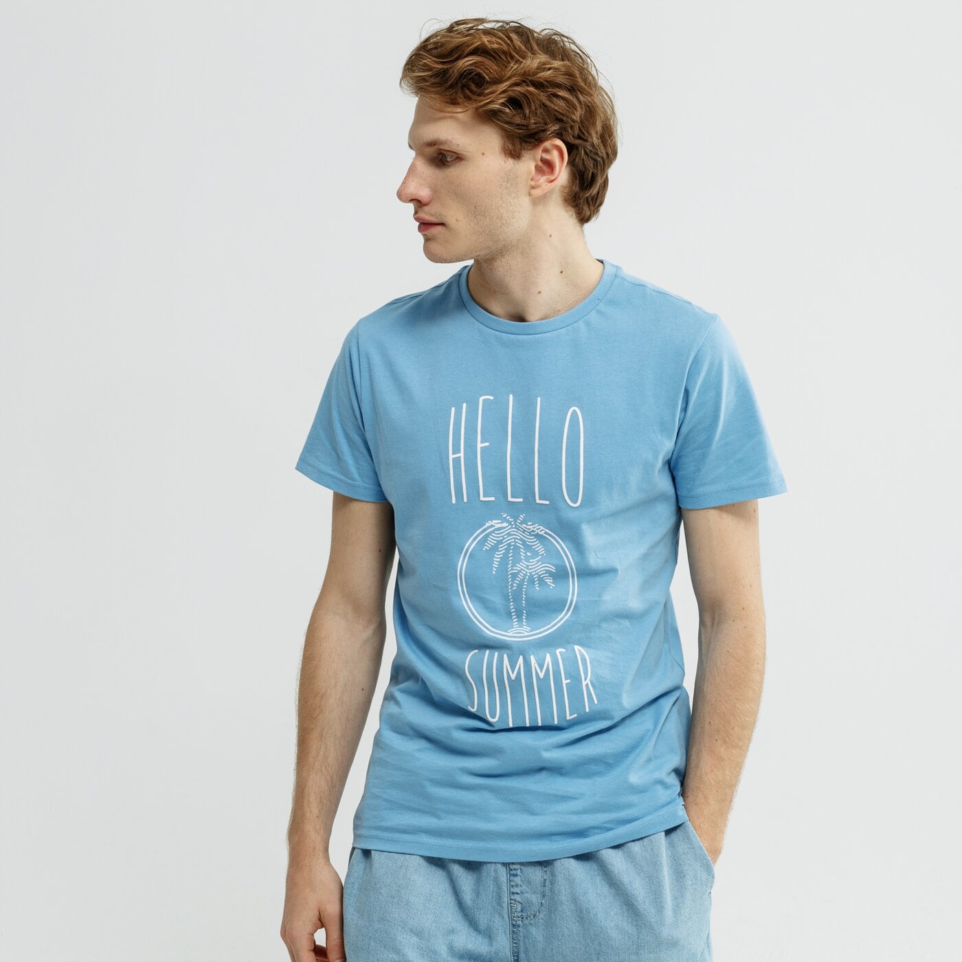 Koszulka męska FEEWEAR T-SHIRT SS ROLDANILO fw19tsm52002 kolor niebieski