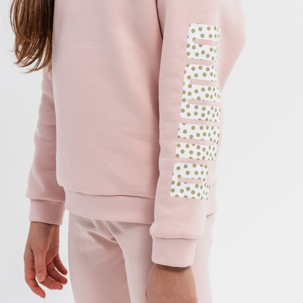 Bluza dziecięca PUMA BLUZA ALPHA CREW FL G 589231 36 kolor różowy