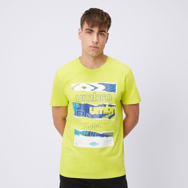 Koszulka męska UMBRO T-SHIRT CAPRESE ul124tsm07001 kolor żółty