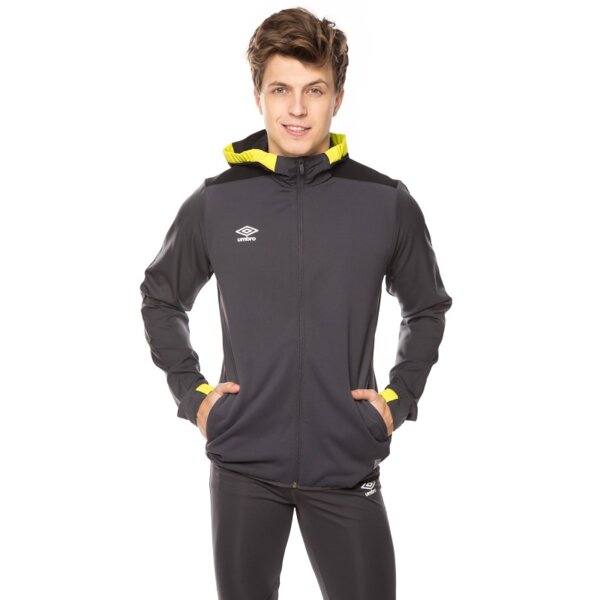 Kurtka przejściowa męska UMBRO KURTKA PRO TRAINING HOODED FZ 64075udse kolor czarny