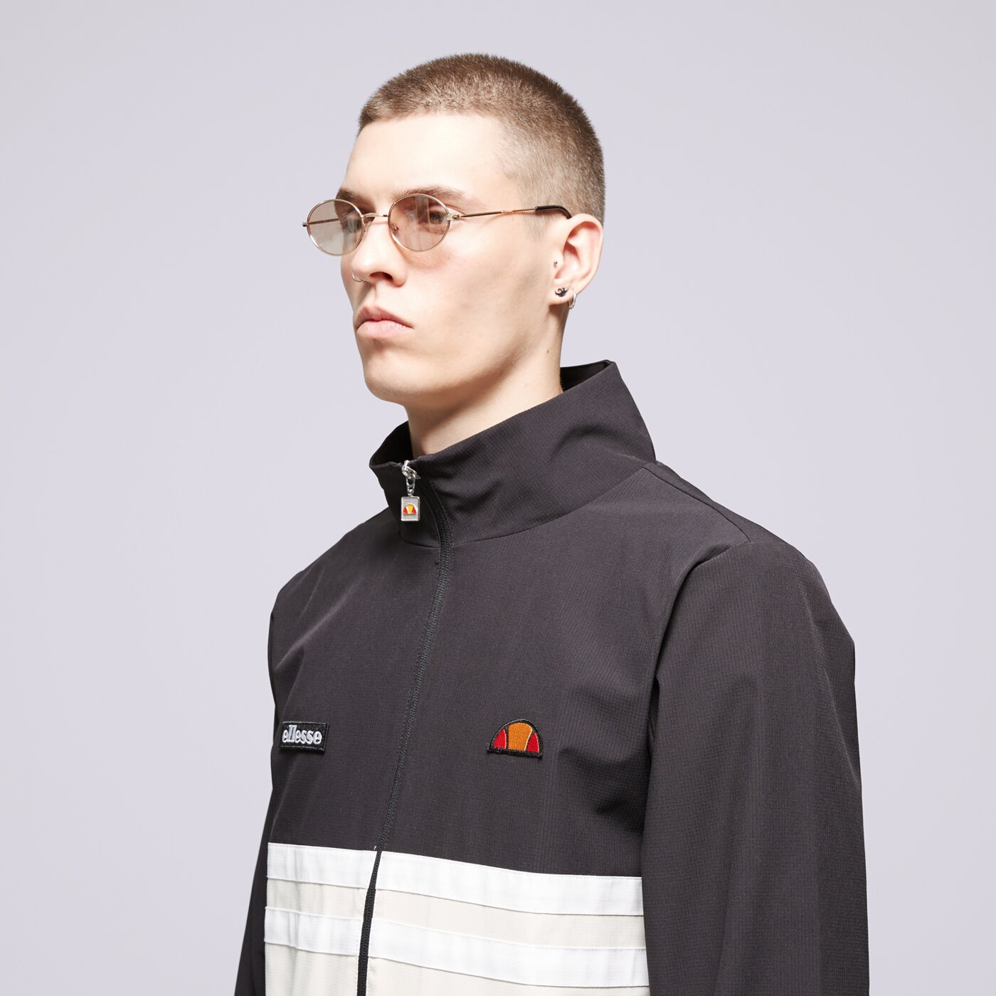 Kurtka przejściowa męska ELLESSE KURTKA LOSELLI JACKET BLK/OFF WHT shr20111054 kolor czarny