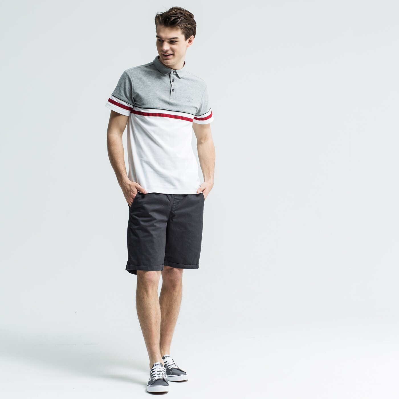 Koszulka polo męska UMBRO POLO TENGO ul19pom03001 kolor biały