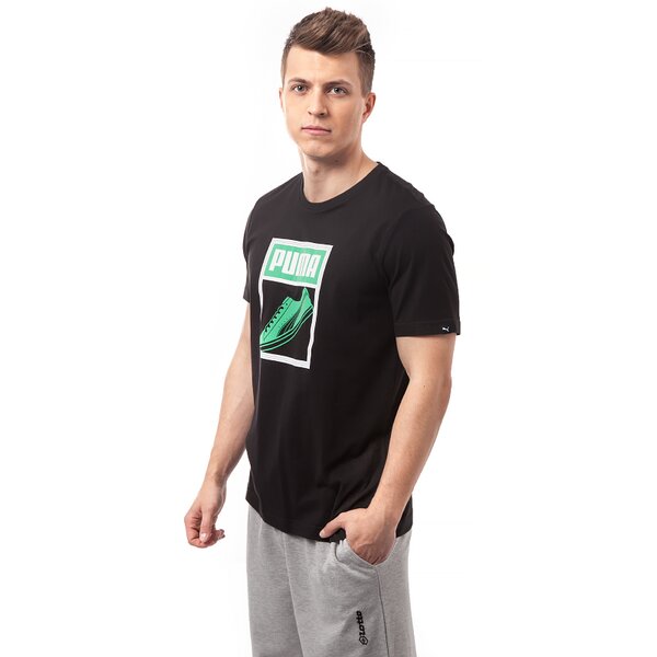 Koszulka męska PUMA T-SHIRT PUMATONGUE 83242401 kolor czarny