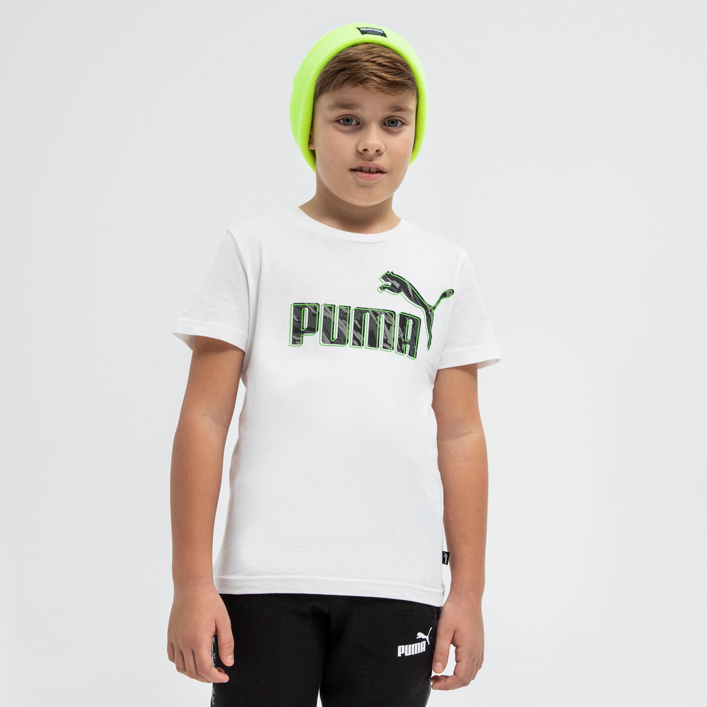 Koszulka dziecięca PUMA T-SHIRT SS GRAPHIC B 589357 02 kolor biały
