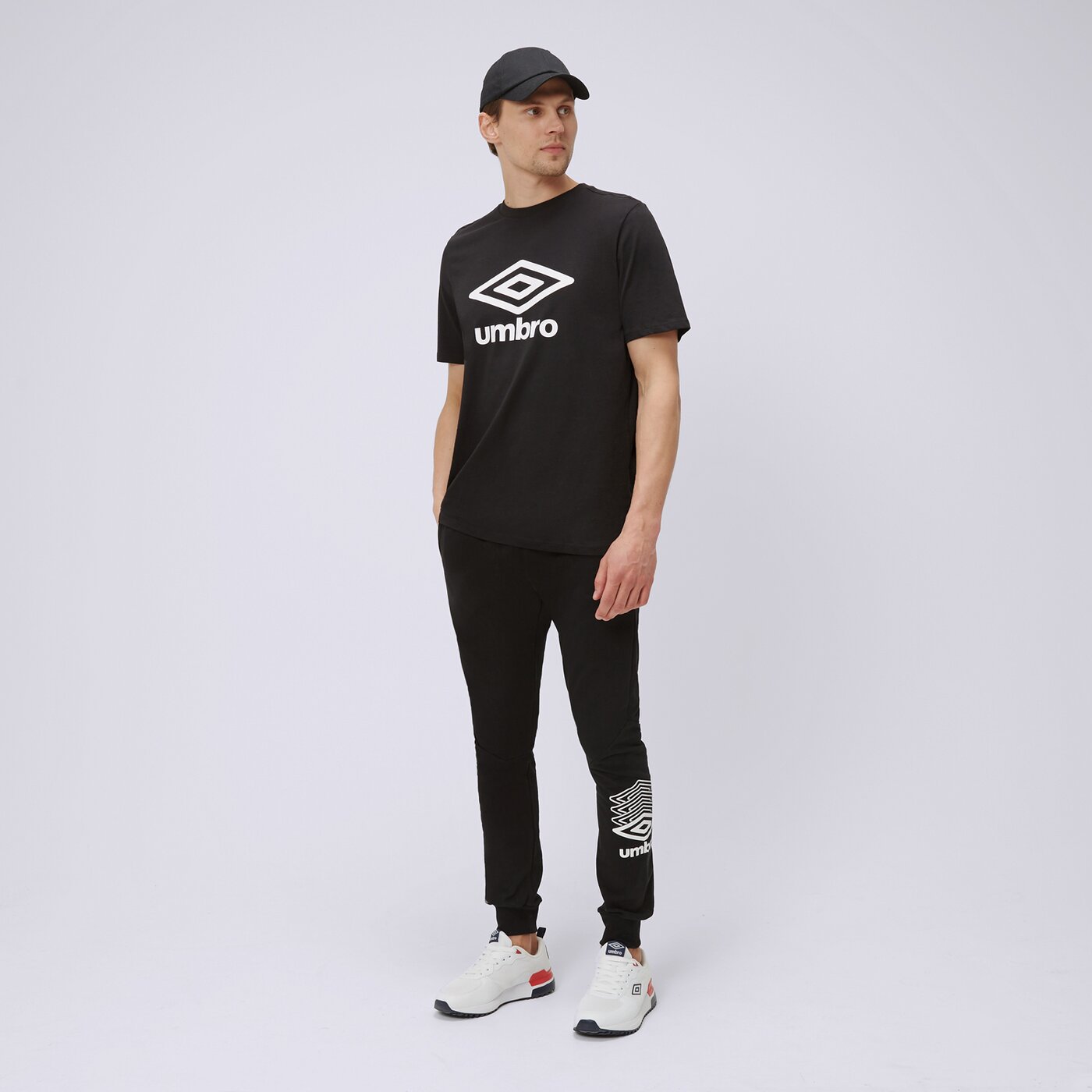 Spodnie dresowe męskie UMBRO SPODNIE TERRACE 66427u-060 kolor czarny