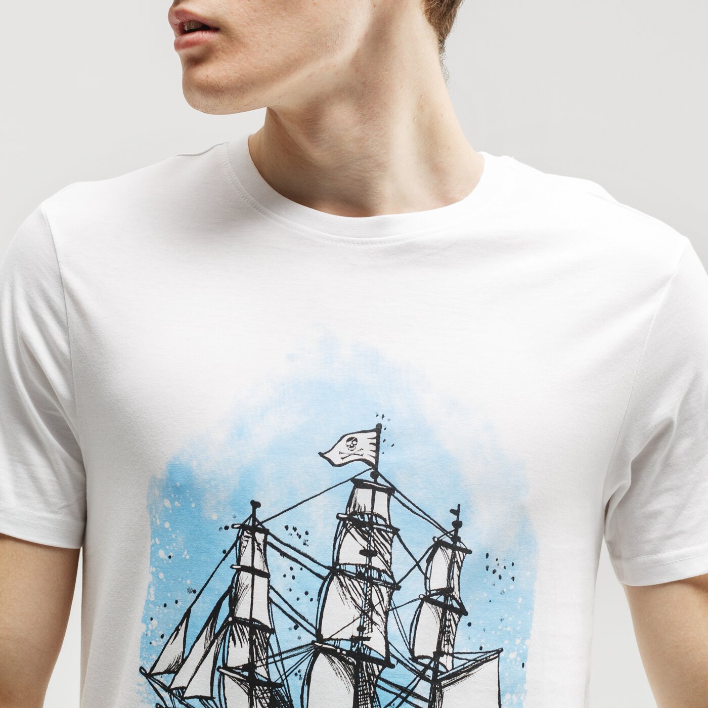 Koszulka męska UP8 T-SHIRT FERRO up120tsm45001 kolor biały