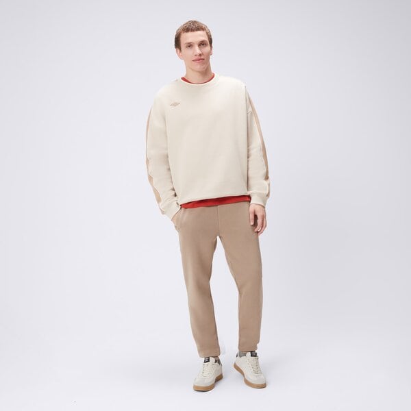 Bluza męska UMBRO BLUZA UMBROCREW BEIGE ul325blm02004 kolor beżowy