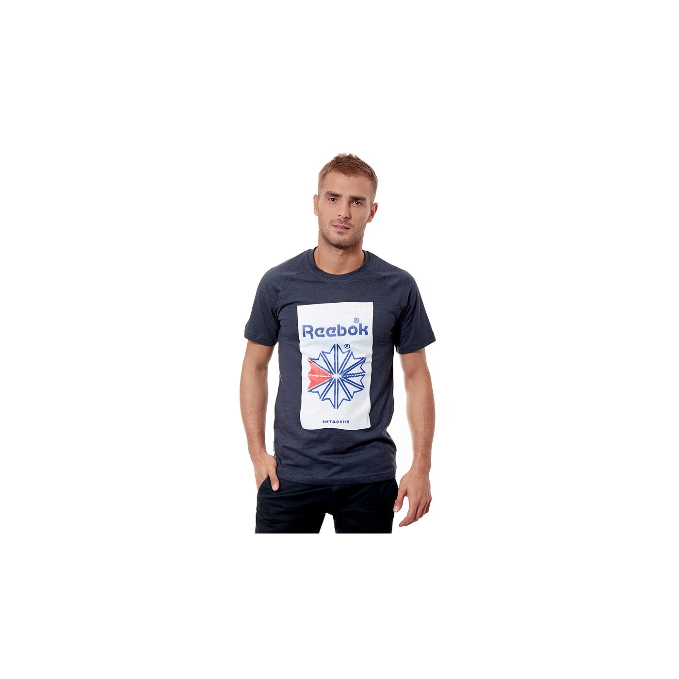 Koszulka męska REEBOK T-SHIRT PHOTOPR GR TEE z91877 kolor granatowy