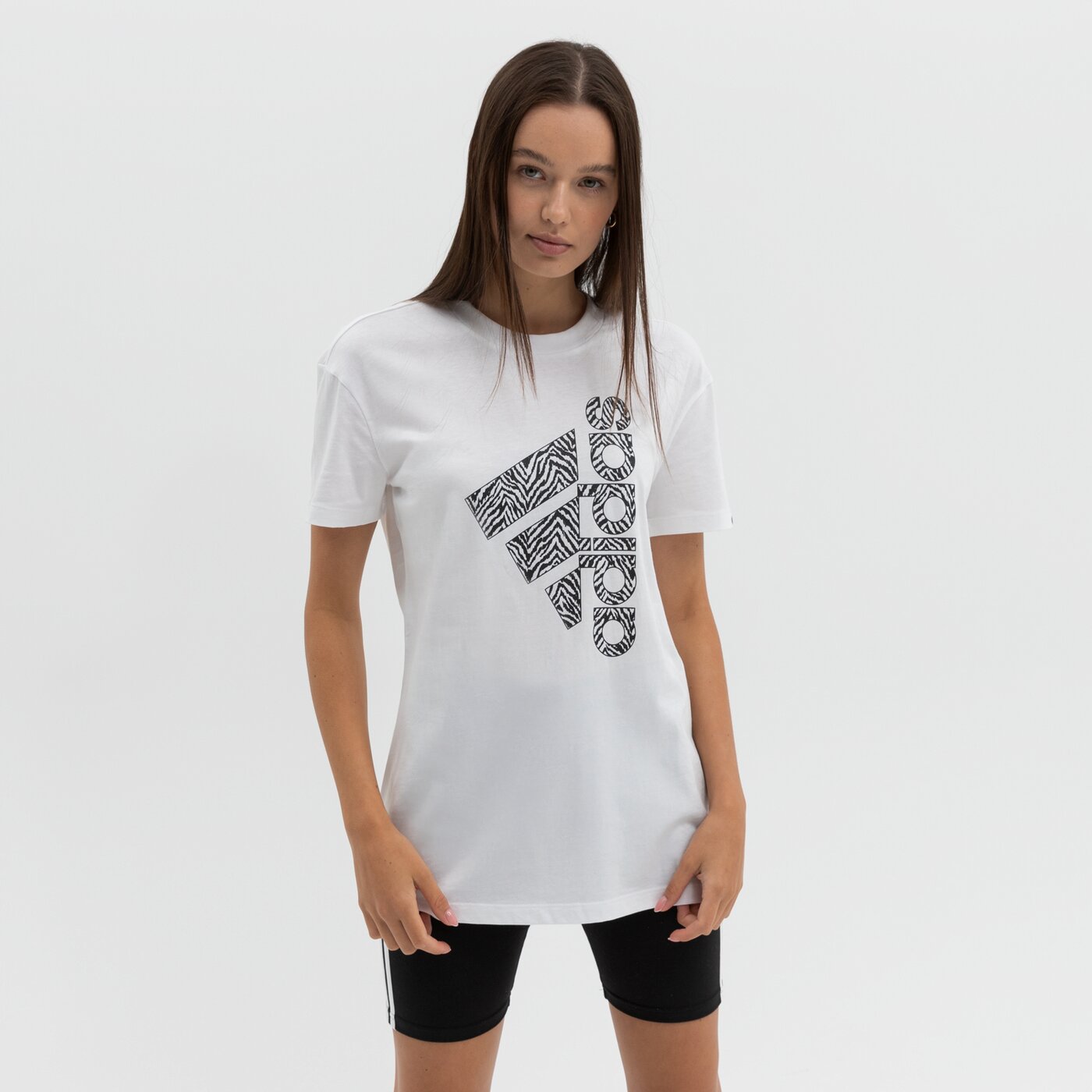 Koszulka damska ADIDAS T-SHIRT W VRTCL ZBR G T h14695 kolor biały