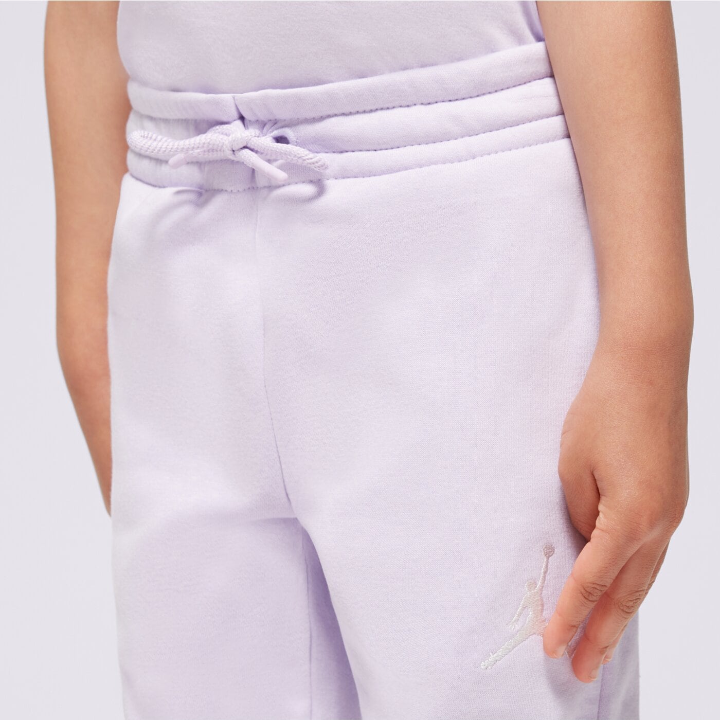 Spodnie dziecięce JORDAN SPODNIE ICON PLAY FLC PANT GIRL 45c696-p36 kolor fioletowy