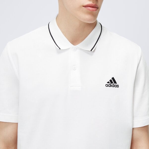 Koszulka polo męska ADIDAS POLO M SL PQ PS ic9315 kolor biały