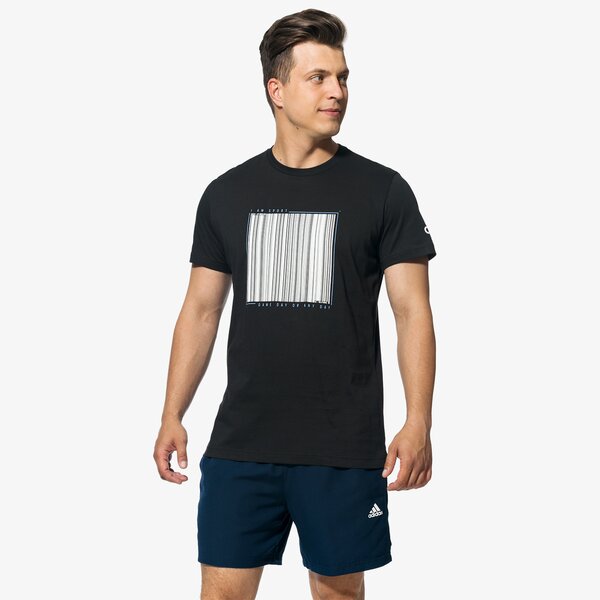 Koszulka męska ADIDAS T-SHIRT SS BARCODE cv4528 kolor czarny