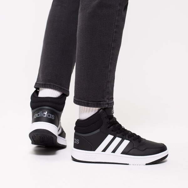 Buty dziecięce ADIDAS HOOPS MID 3.0 K gw0402 kolor czarny