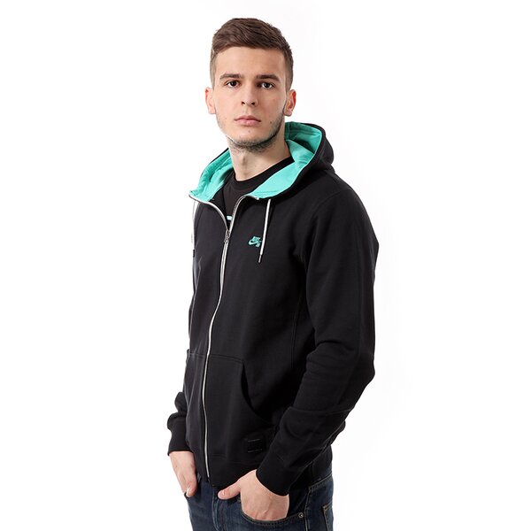 Bluza męska NIKE BLUZA SB ICON FULL ZIP HOODIE 618512014 kolor czarny