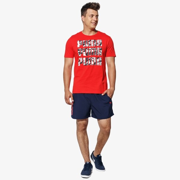 Koszulka męska PUMA T-SHIRT SS 3X3 TEE 59487742 kolor czerwony