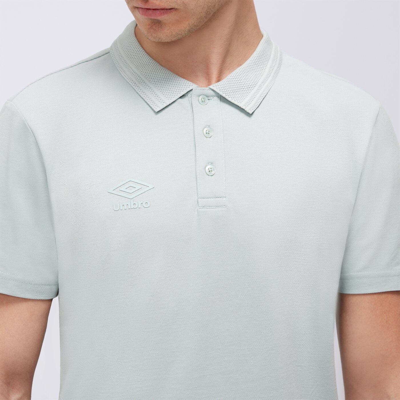 Koszulka polo męska UMBRO POLO ESS ul125pom90006 kolor zielony