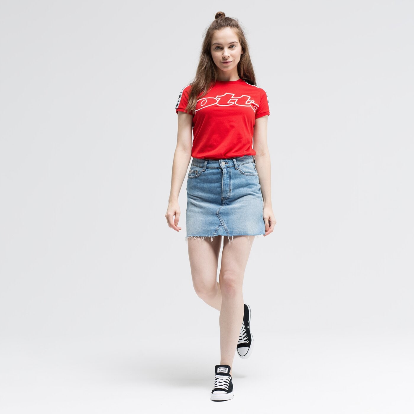 Koszulka damska LOTTO T-SHIRT SS ATHLETICA W III JS 211738-0c4 kolor czerwony