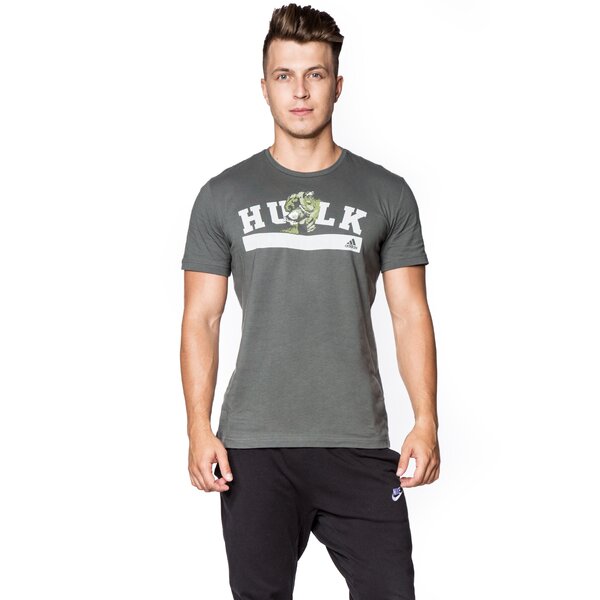 Koszulka męska ADIDAS T-SHIRT HULK ay7190 kolor szary