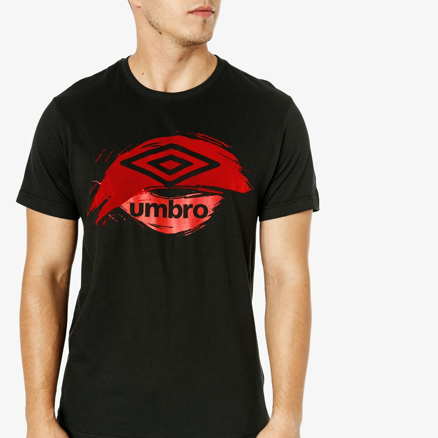 Koszulka męska UMBRO T-SHIRT SS STALWART ul38tsm38002 kolor czarny