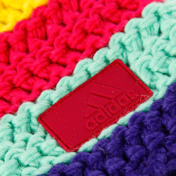 Czapka zimowa damska ADIDAS CZAPKA WOOL CROCHET BE g70551 kolor multicolor