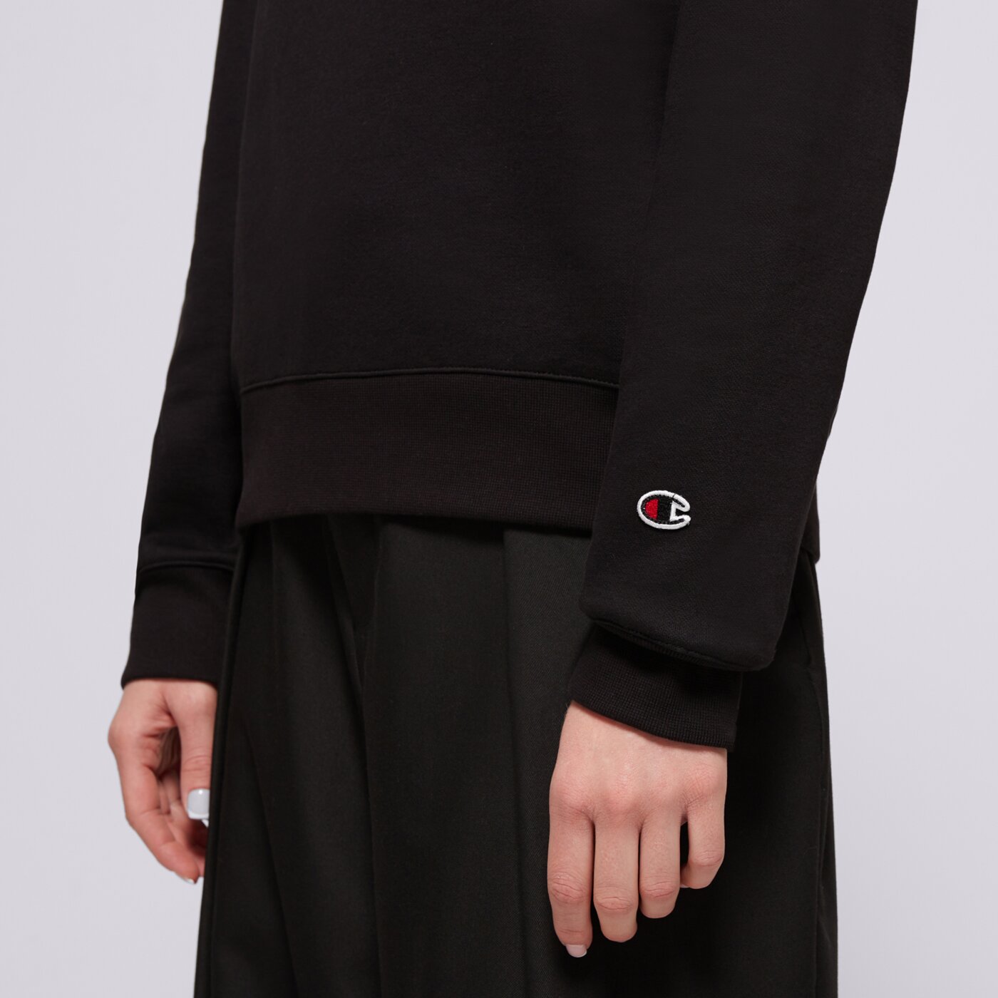 Bluza damska CHAMPION BLUZA CREWNECK SWEATSHIRT 117582kk001 kolor czarny