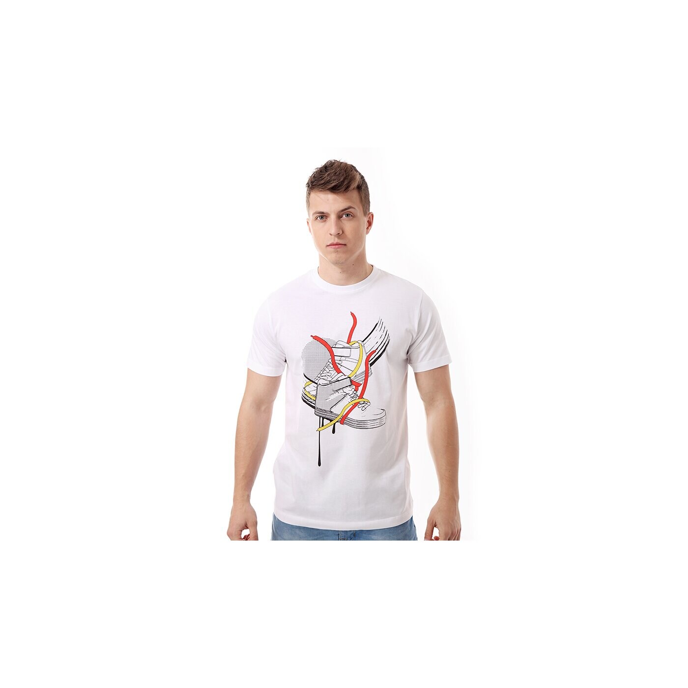 Koszulka męska CONFRONT T-SHIRT PABIANNO cf14tsmpr002 kolor biały
