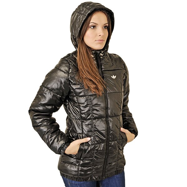 Kurtka zimowa damska ADIDAS KURTKA AC LONG PADDED JKT - SOLIDS o58622 kolor czarny