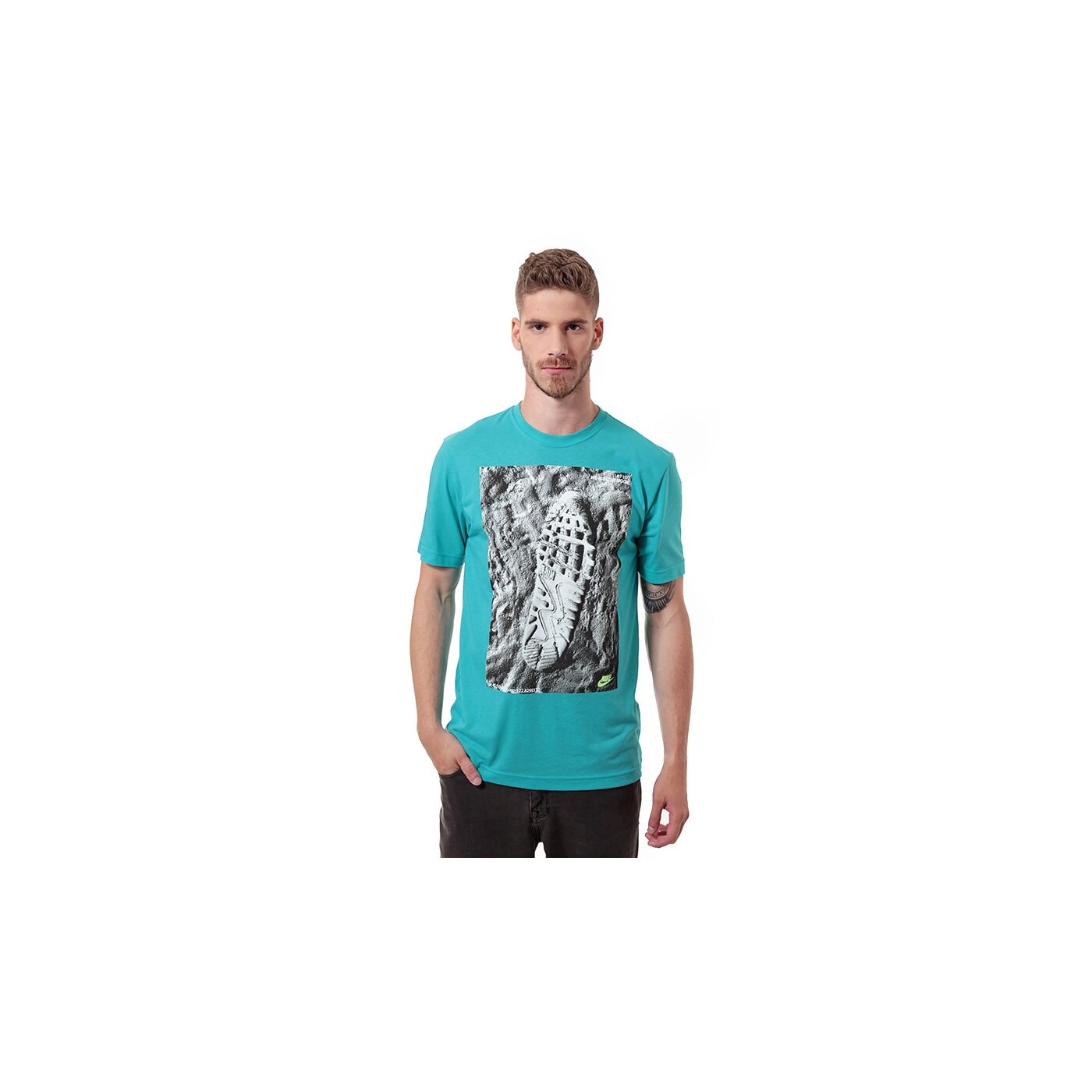 Koszulka męska NIKE T-SHIRT TEE-MOON WALKIN 619529388 kolor niebieski