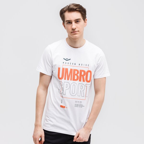 Koszulka męska UMBRO T-SHIRT ANTAVAS ul121tsm56003 kolor biały