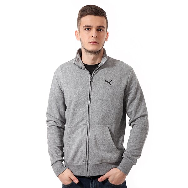 Bluza męska PUMA BLUZA ESS SWEAT JACKET 82399004 kolor szary