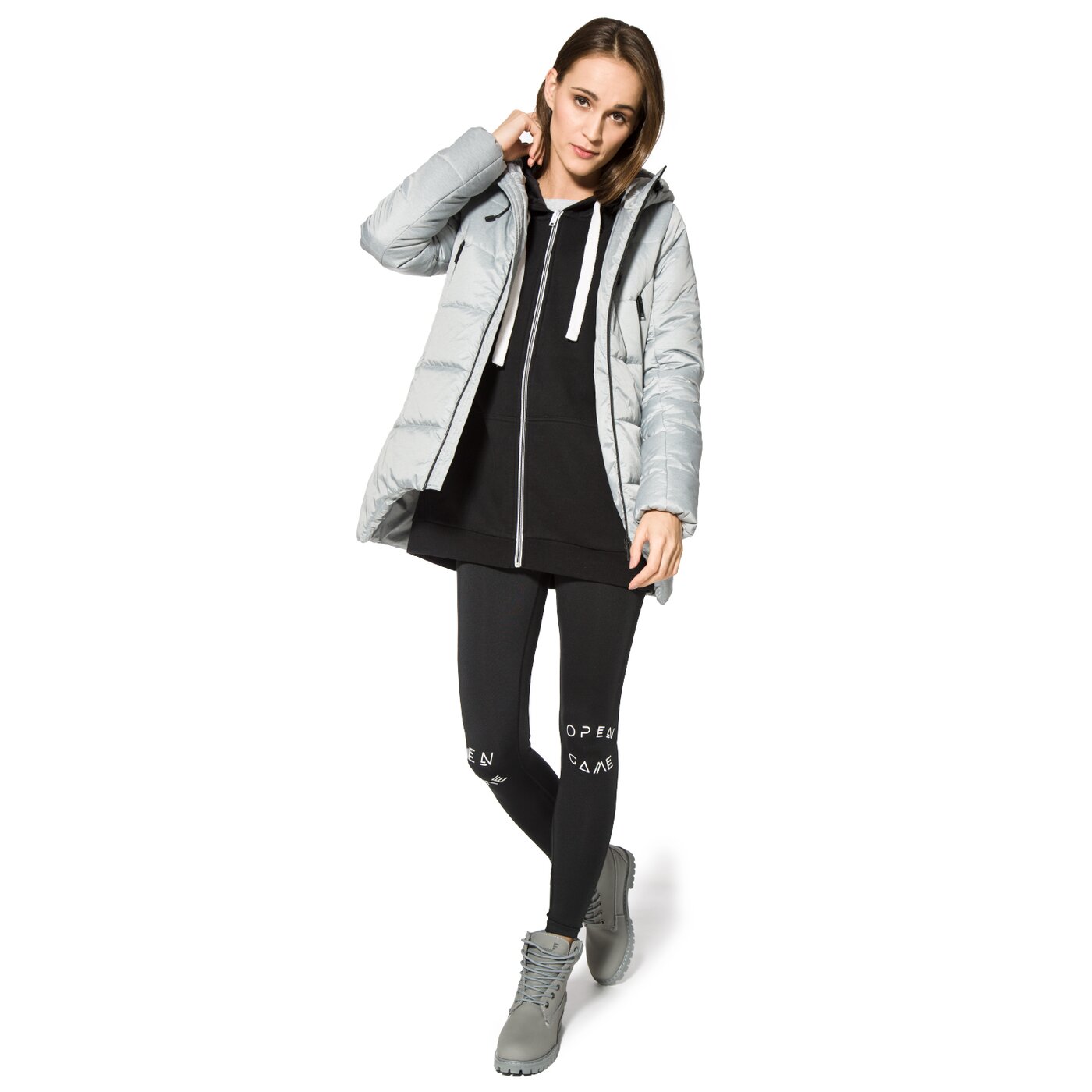 Kurtka zimowa damska UMBRO KURTKA GAROFANO ul37kud19001 kolor szary