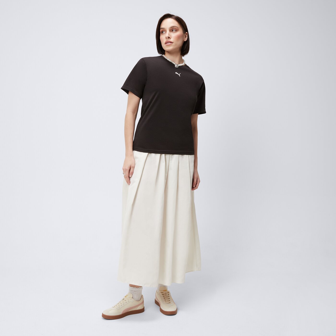 Koszulka damska PUMA T-SHIRT ESS RELAXED 684971 01 kolor fioletowy