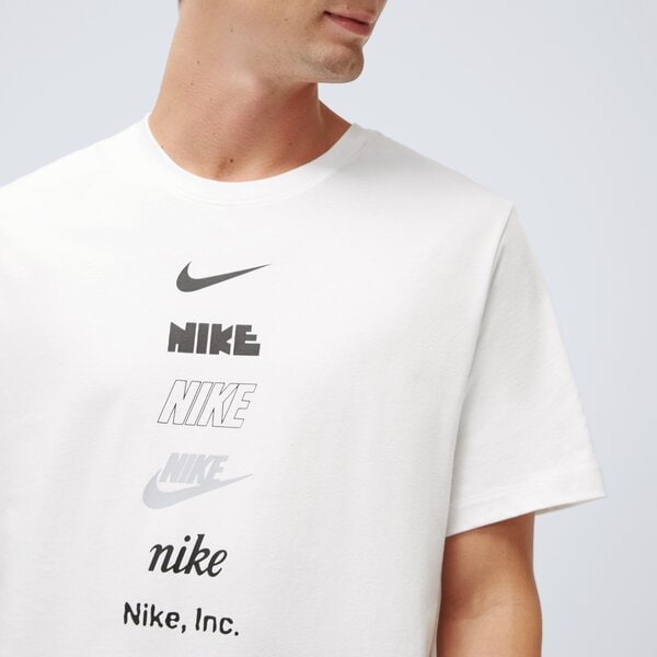 Koszulka męska NIKE T-SHIRT STACK LOGO TEE WHITE TEE dz2875-100 kolor biały