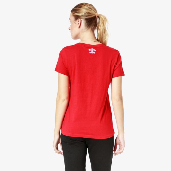 Koszulka damska UMBRO T-SHIRT SS CARNELIAN ul38tsd05002 kolor czerwony