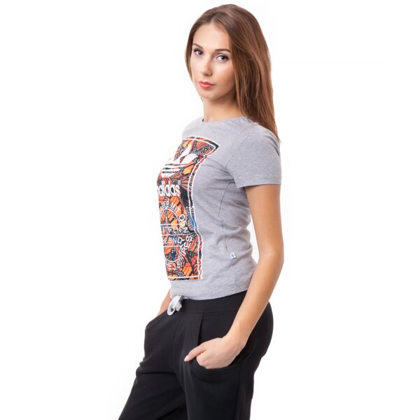 Koszulka damska ADIDAS T-SHIRT BF PRINT TEE m30299 kolor szary