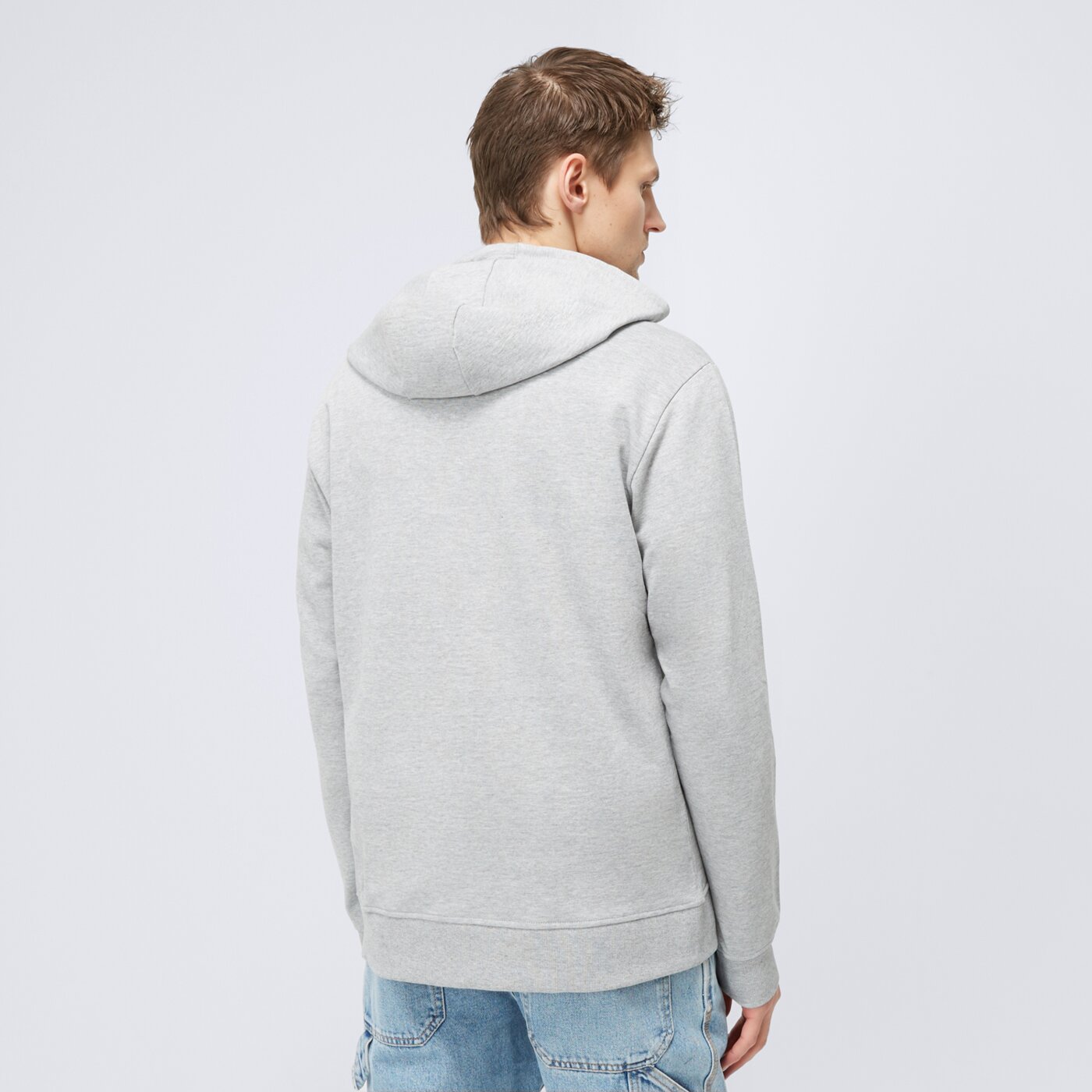 Bluza męska UMBRO BLUZA ROZPINANA Z KAPTUREM PELO ul323blm90001 kolor szary