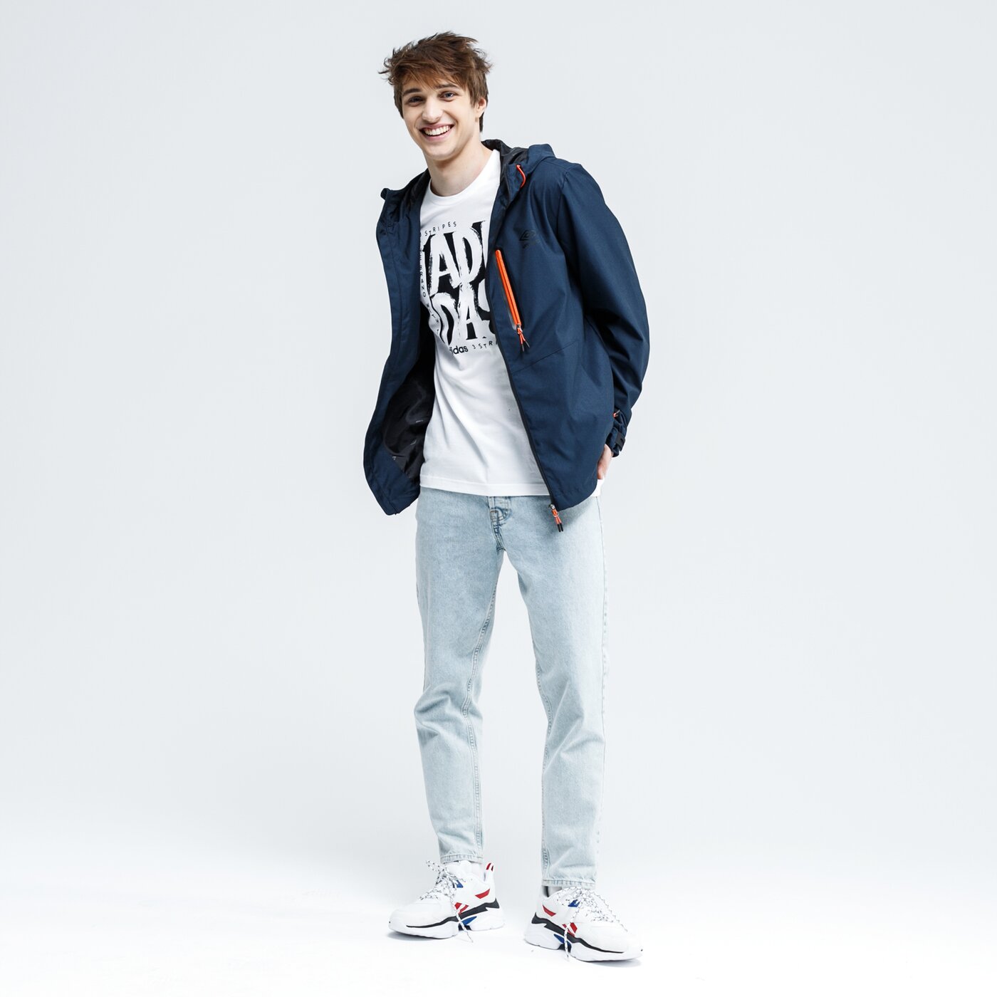 Koszulka męska ADIDAS T-SHIRT M STMP T fm6243 kolor biały