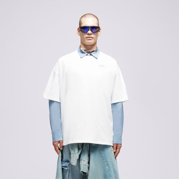 S.NOW JOB SIZEER T SHIRT “MAYBE”-NATURAL WHITE si123tsu50001 kolor biały