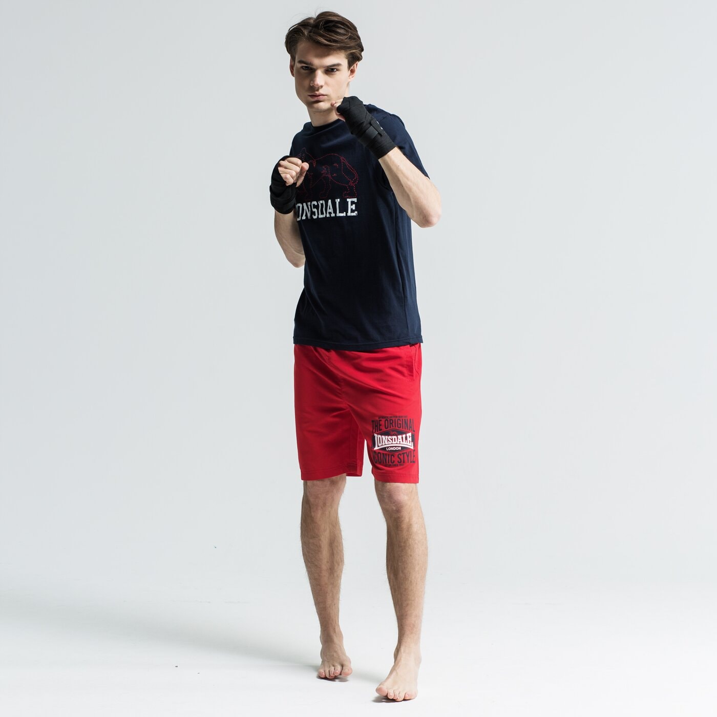 Kąpielówki męskie LONSDALE KĄPIELÓWKI GRETTON 1139692000 kolor czerwony