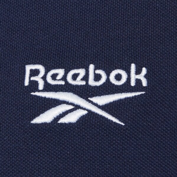 Koszulka polo męska REEBOK POLO BLAZE EMBROIDERED SS POLO SHIRT 100239705 kolor granatowy