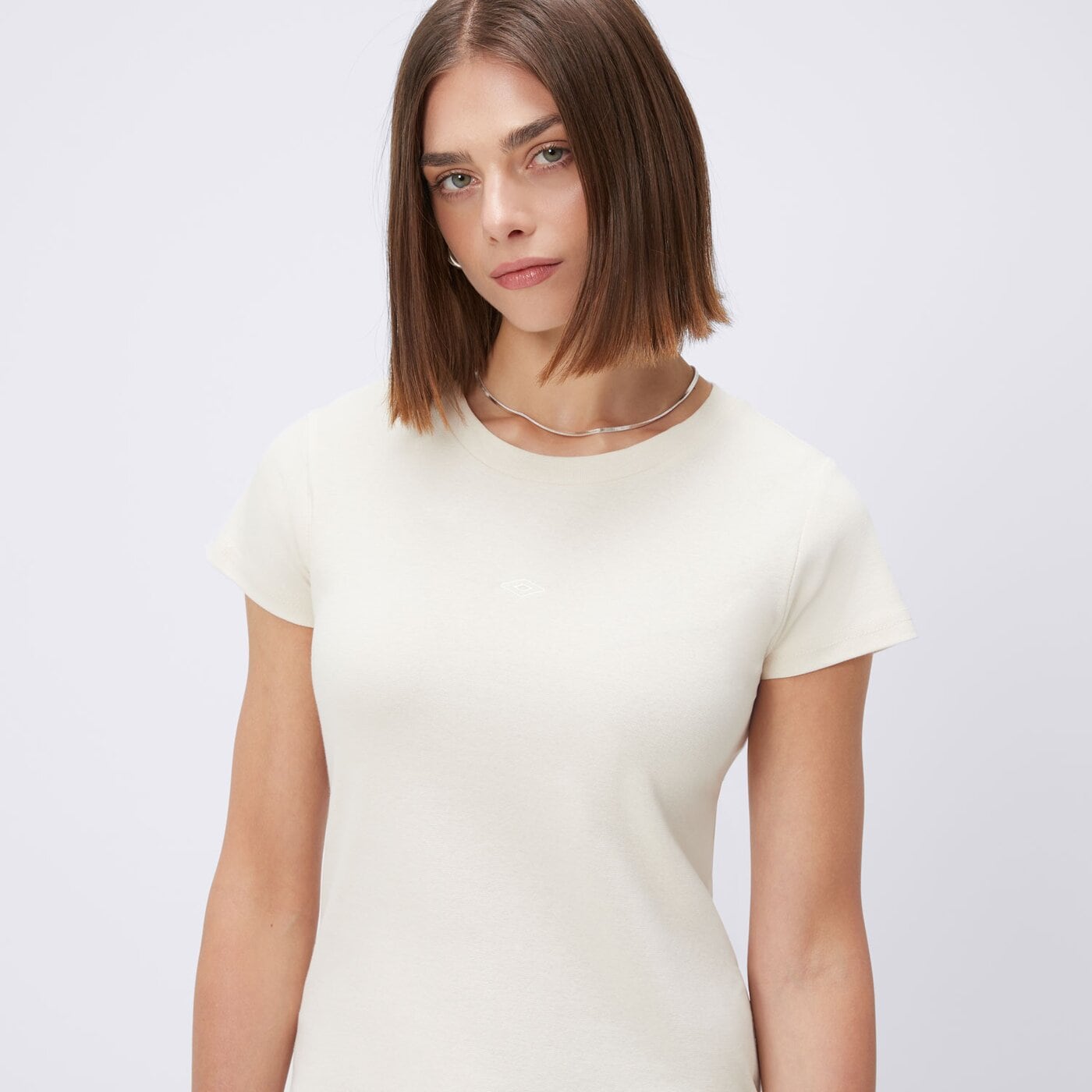 Koszulka damska UMBRO T-SHIRT EMBROIDERY ul125tsd80001 kolor beżowy