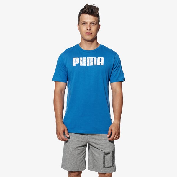 Koszulka męska PUMA T-SHIRT SS GRAPHIC 85261603 kolor niebieski